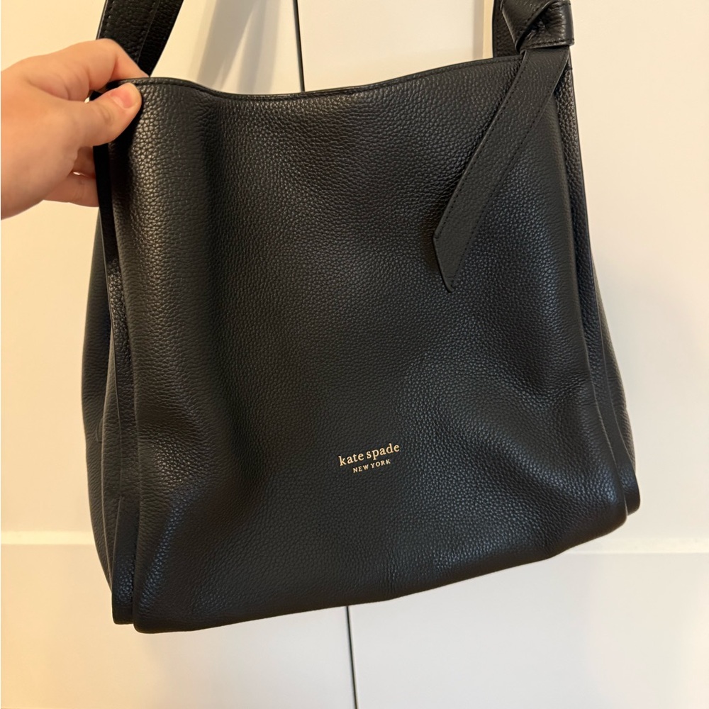 Kate Spade Black Leather Shoulder Bag - Picture 2 of 5